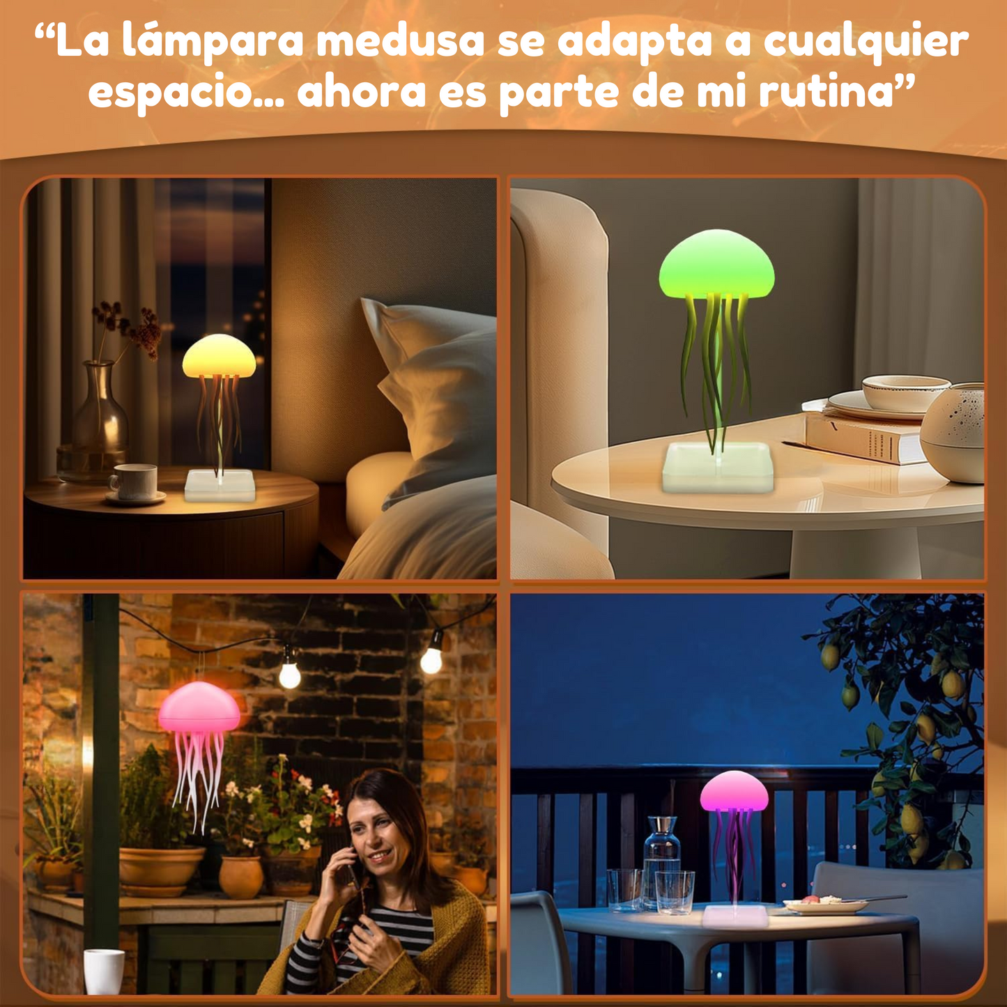 Lámpara de Medusa Flotante